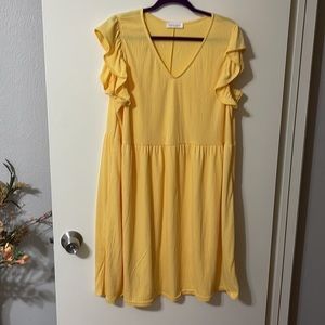 Chic Soul yellow dress 3xl
